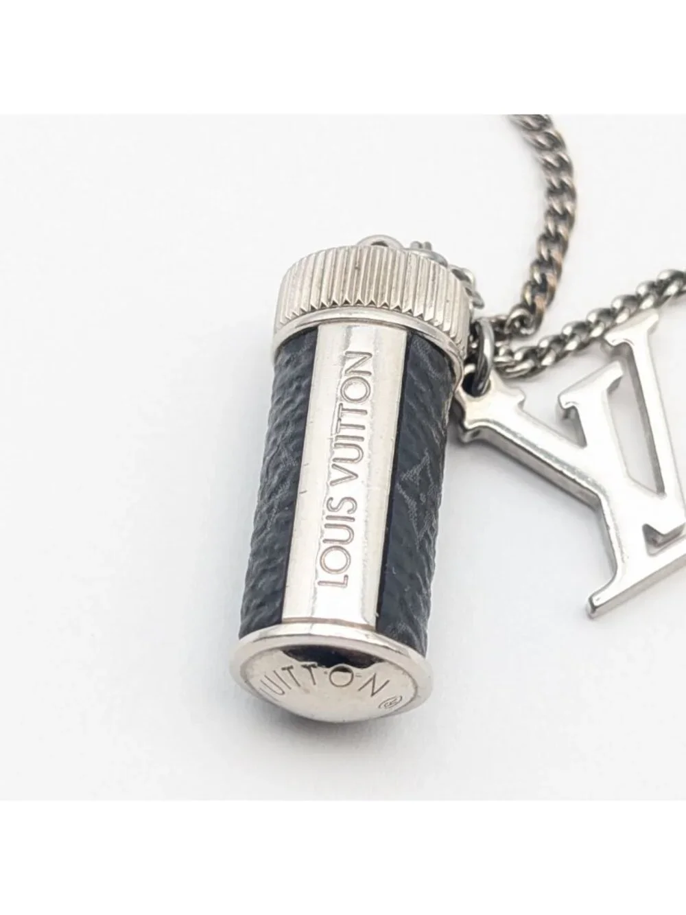 Louis Vuitton Monogram Eclipse Collier Charm Necklace